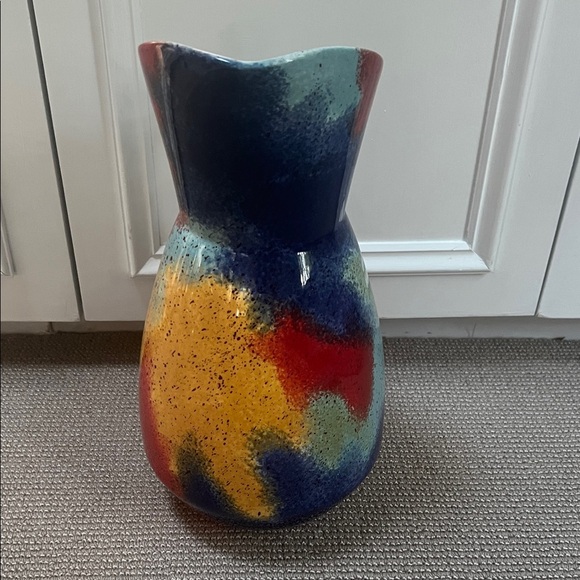 Colorful Abstract Ceramic Pitcher - Picture 5 of 5